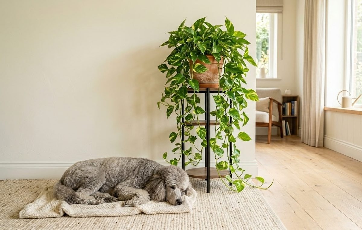 Dragon tail plant in bright indirect light